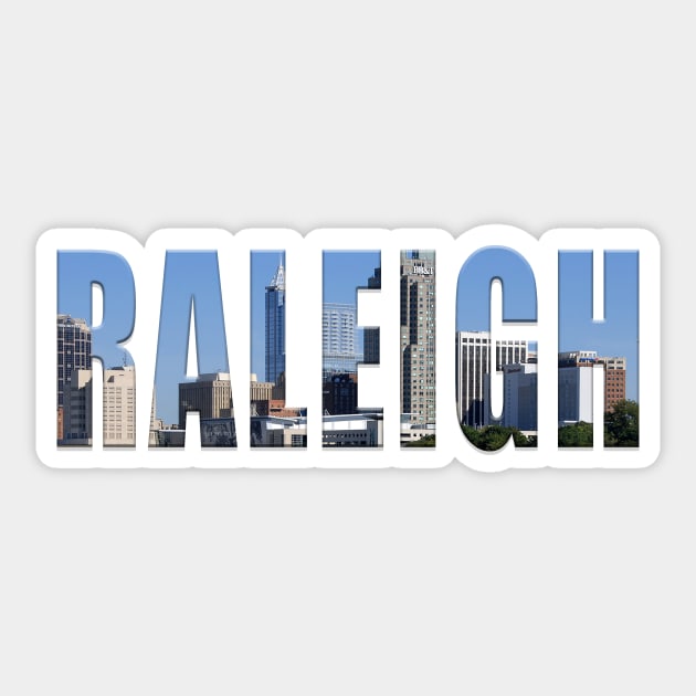 Raleigh City Skyline Sticker by swiftscuba